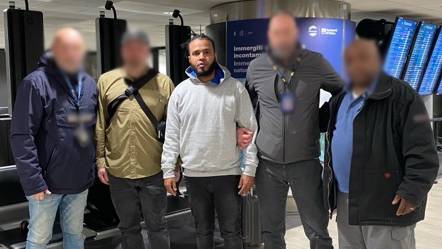 Deportation officers from ERO Boston removed Yael Gonzales-Mejia from the United States to Italy March 6.