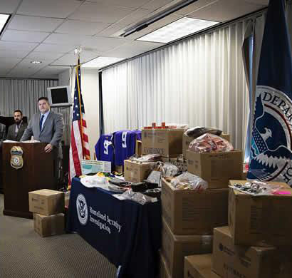 HSI New Orleans Special Agent in Charge Jere Miles announces the results of an IPR surge operation resulting in the seizure of more than 33,000 counterfeit items valued at more than $8 million.