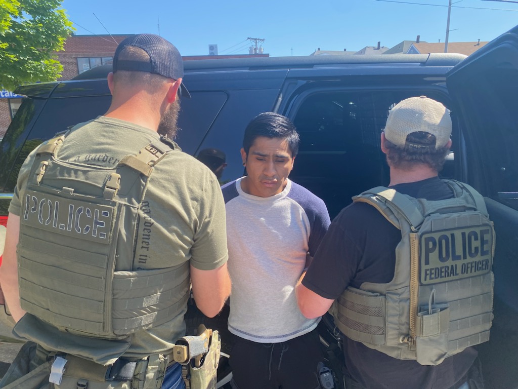 Deportation officers from ERO Boston arrested Daniel Parra June 13 in Fall River.