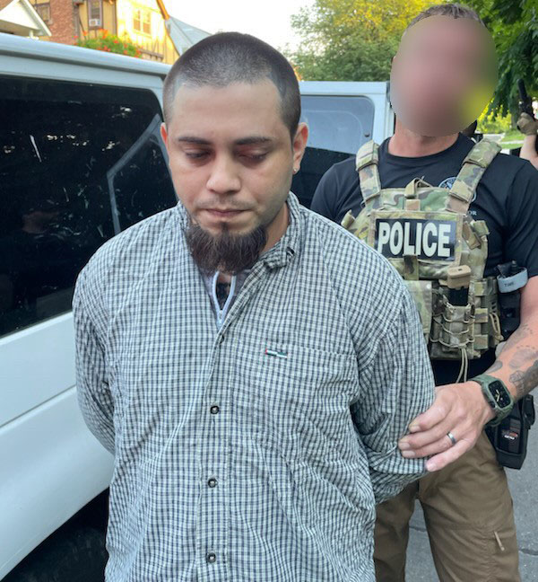 Hernandez apprehended by an ERO New York City deportation officer