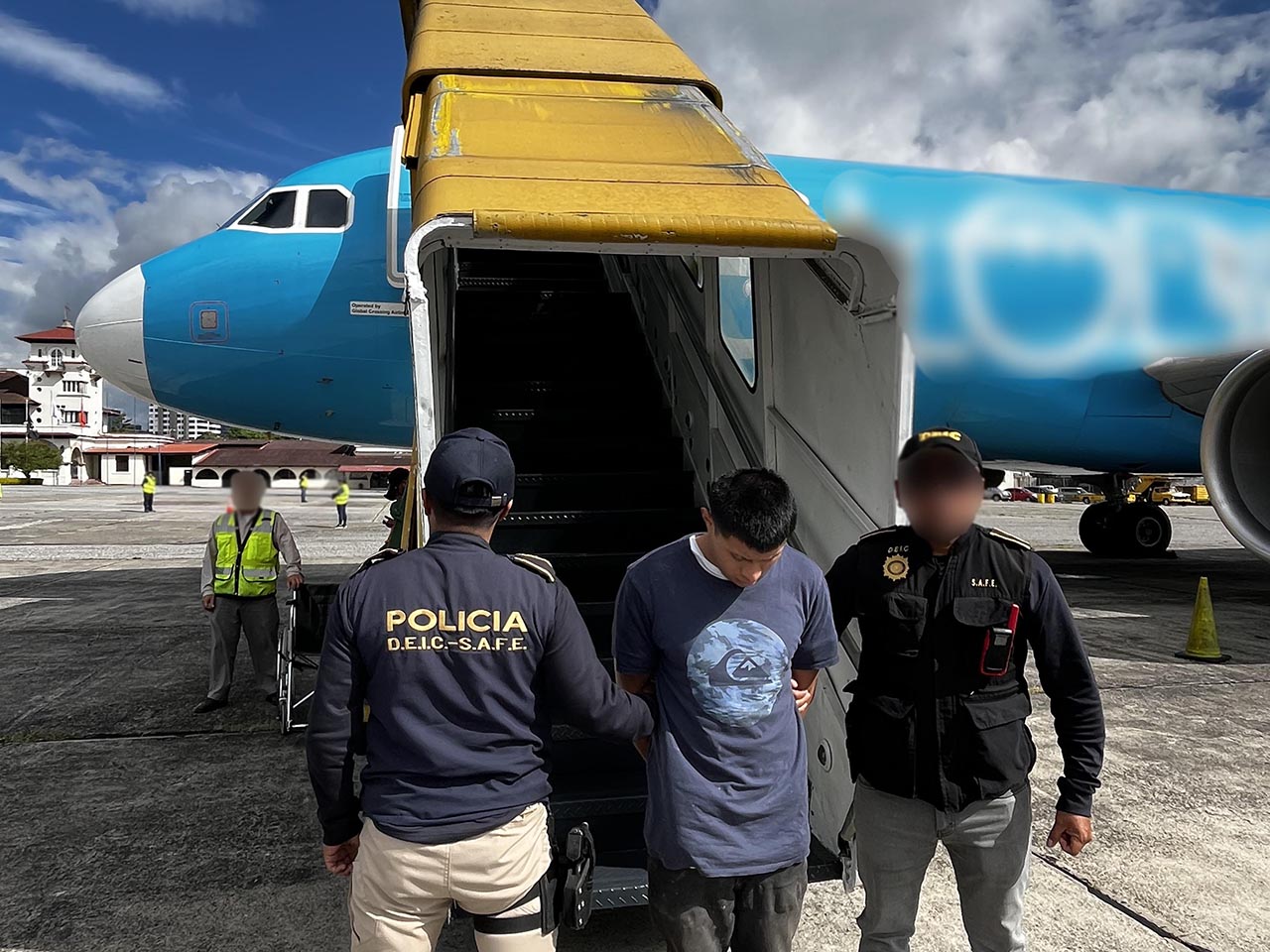 Rafael-Medrano was flown from Alexandria, Louisiana, on a charter flight coordinated by ICE's Air Operations Unit to the La Aurora International Airport in Guatemala City, Guatemala. 