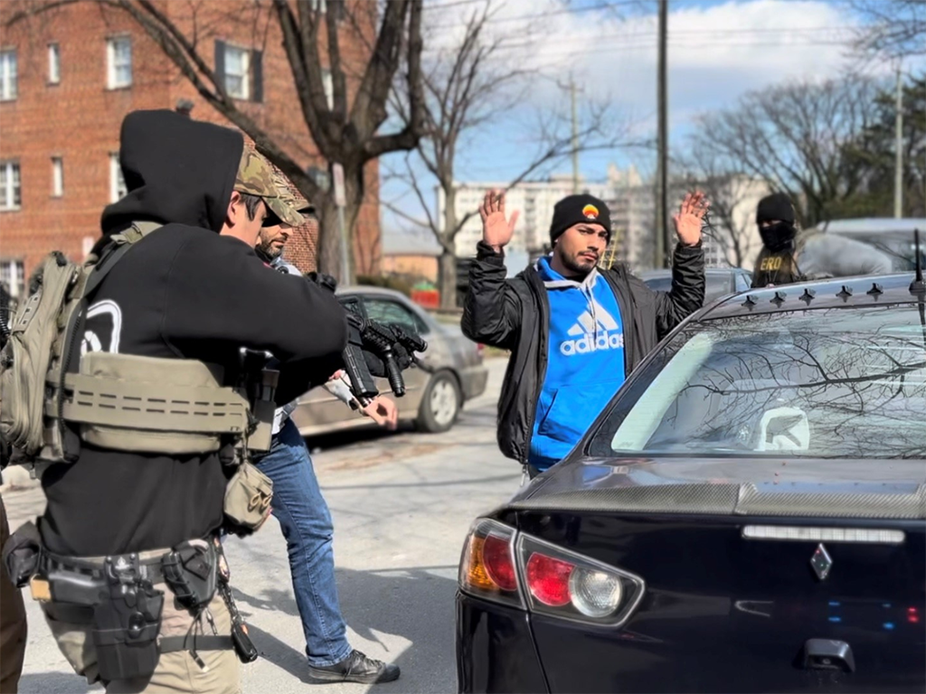 ICE arrested German Ronal Del Cid Carranza, 33, during routine daily operations in Silver Spring, Maryland, Feb. 4. Del Cid, a known MS-13 member, was convicted of a weapons crime and sentenced to two years in prison in 2023.