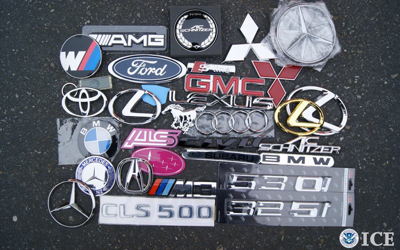 Defendant admits selling counterfeit car logos seized by BEST Seattle.