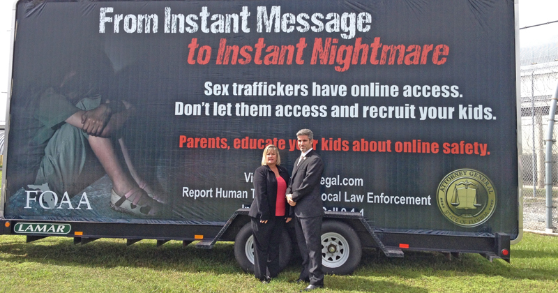 HSI Tampa helps Fla. attorney general unveil human trafficking awareness campaign