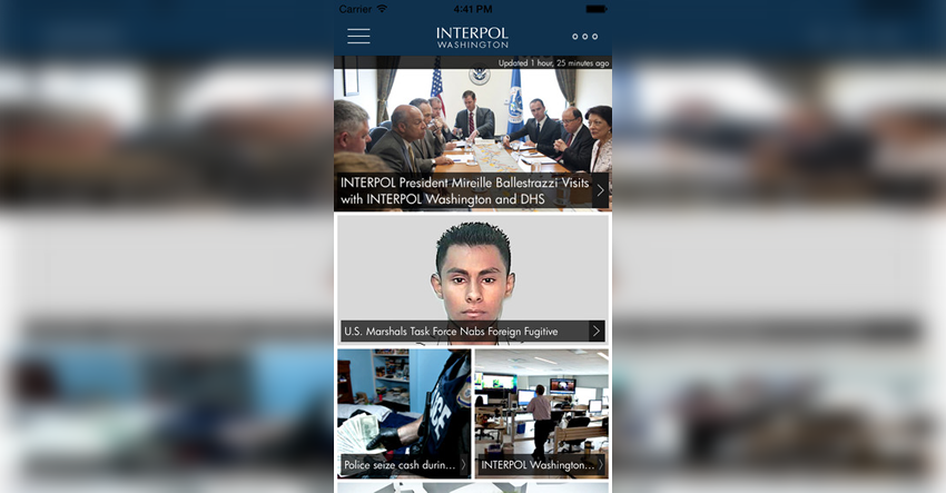 INTERPOL Washington mobile app is now in the iPhone App Store