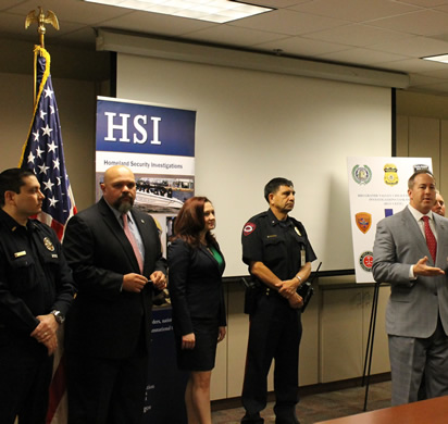 HSI SAC San Antonio, Shane Folden, launches the Rio Grande Valley Child Exploitation Task Force during press event